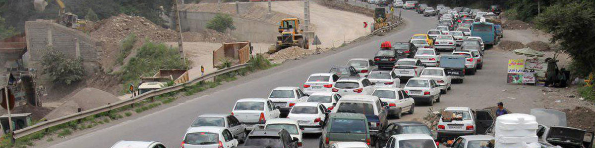 ترافیک در محورهای شمالی همچنان سنگین است